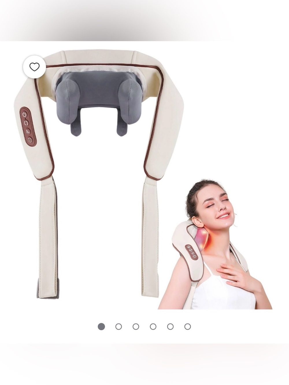 Therapexa Portable. Neck and Shoulder Massager. Quiet, Adjustable, Heat Option.